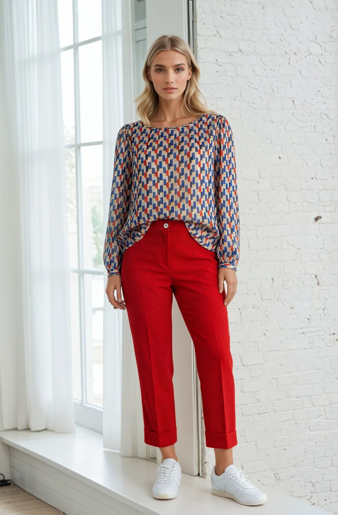 Casacca lurex con polsini