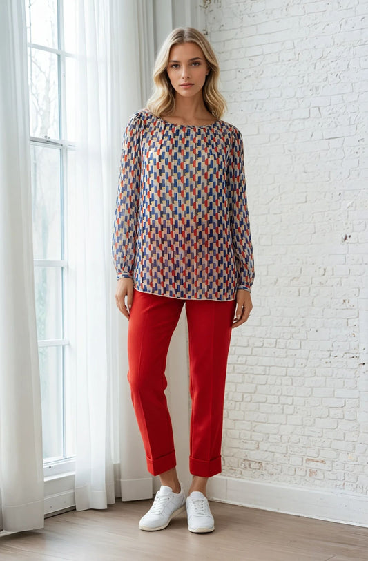 Casacca lurex con polsini