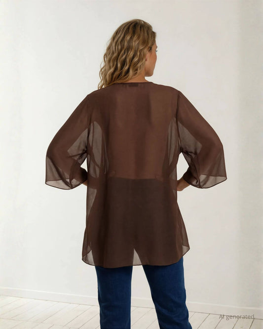 Caban con maniche e spacco