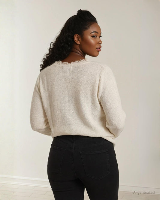 Bolerino con pattine e frange curvy