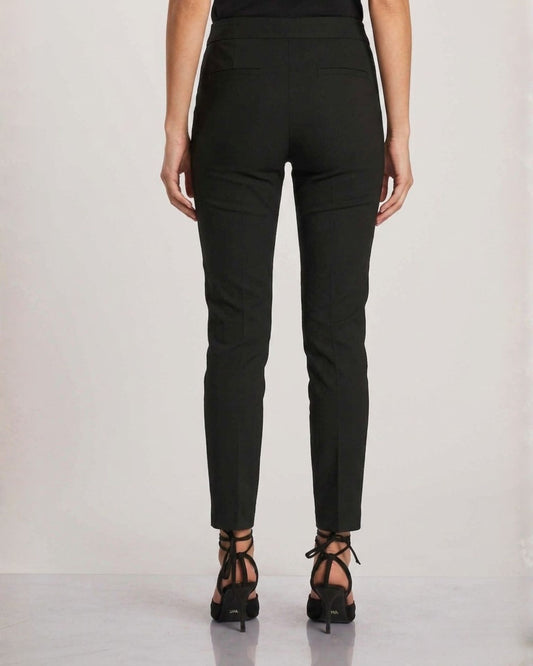 Pantalone in bengalina con elastico nero