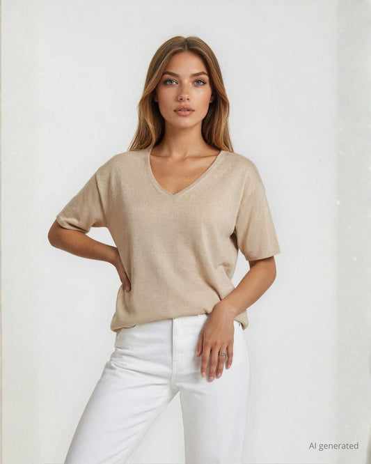 Ponchetta con scollo a V e goccia