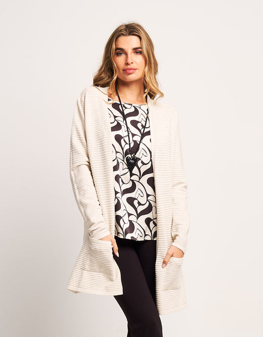 Caban con lavorazione faille e tasche