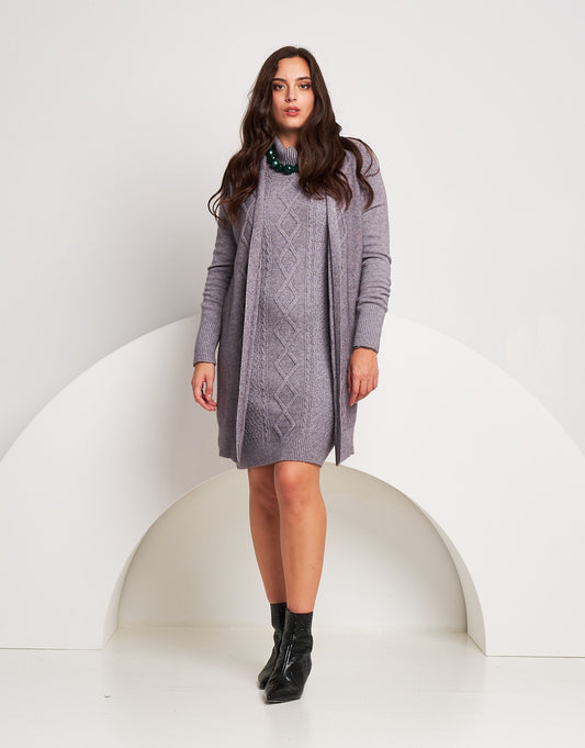 Cardigan in maglia con lavorazione