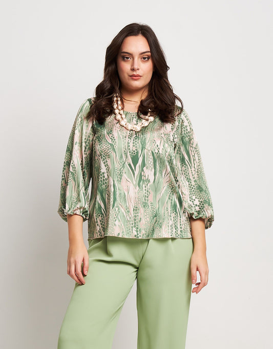 Casacca in raso con elastico curvy