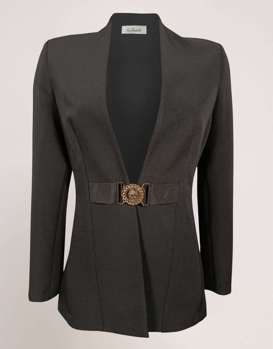 Giacca con cinturina e fibbia apribile