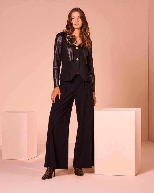 Giacca con motivo di finto bolero