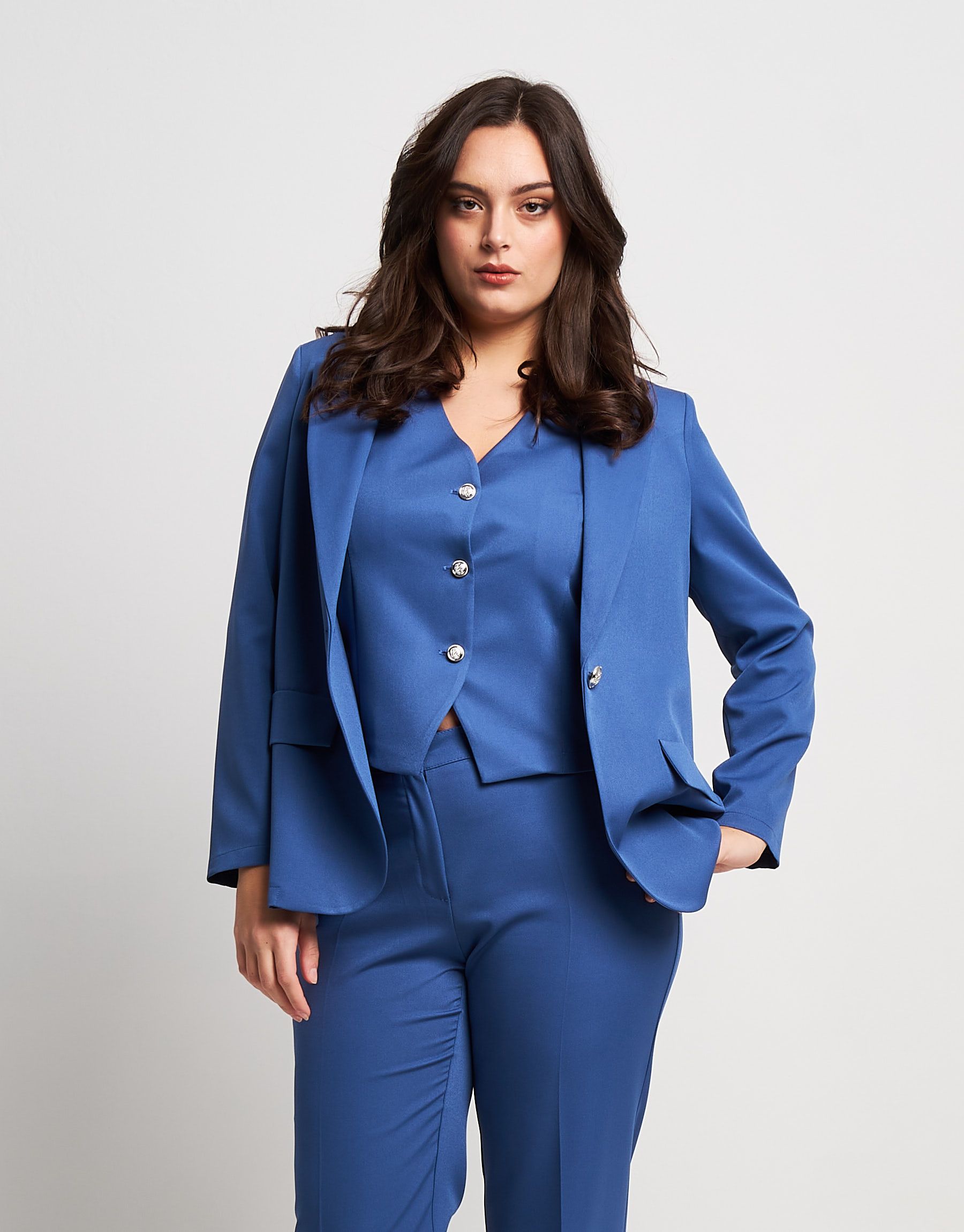 Giacca over in bistretch nuvola curvy