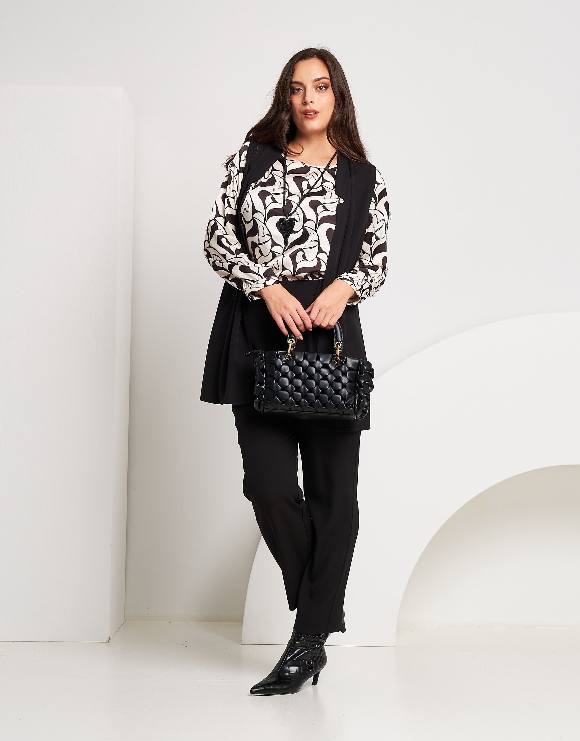 Gilet lungo in fluido