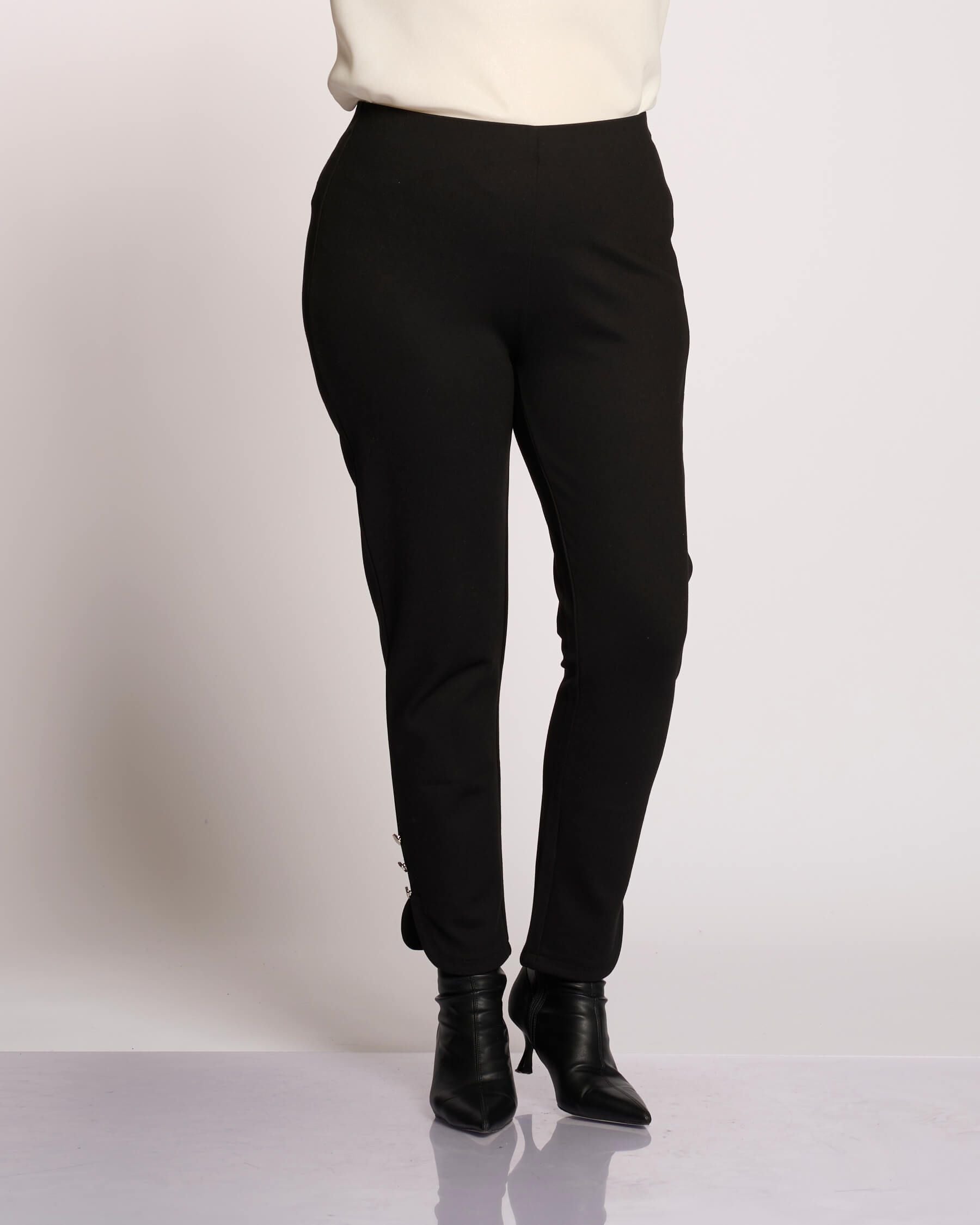 Leggins con spacco e bottoni curvy
