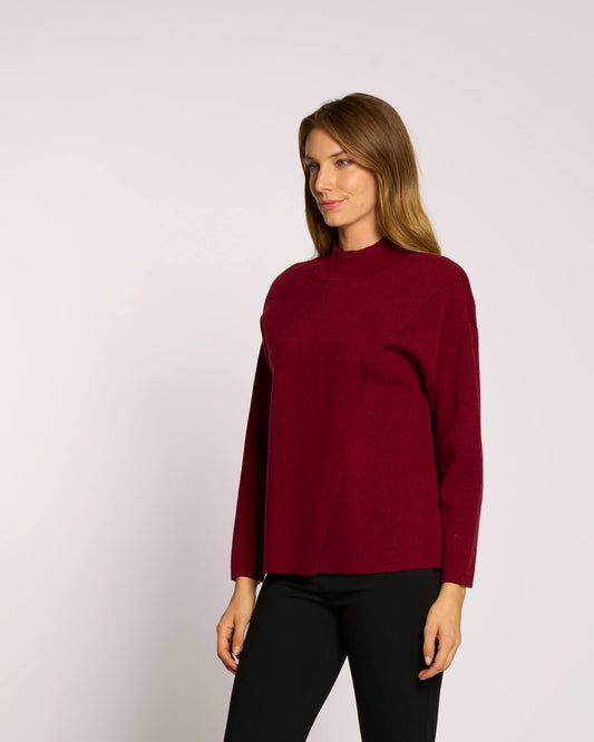 Maglia a portafoglio con collo alto