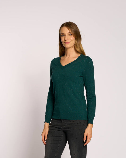 Maglia basica con scollo a V