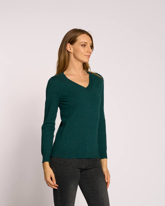 Maglia basica con scollo a V