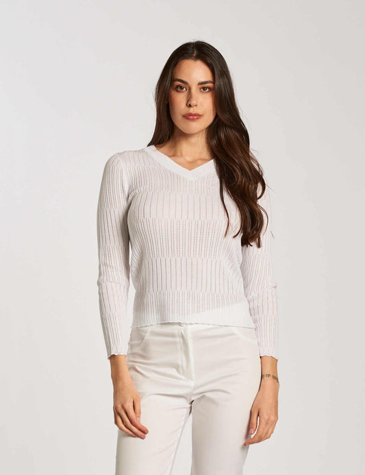 Maglia con scollo a V