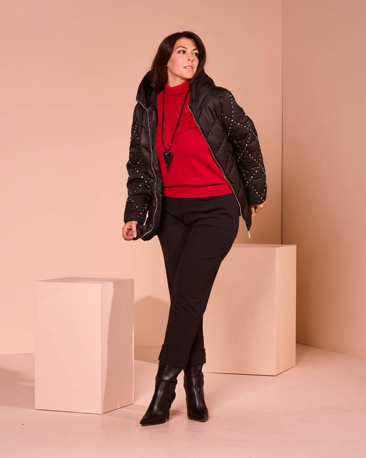 Maglia lupetto con manica lunga