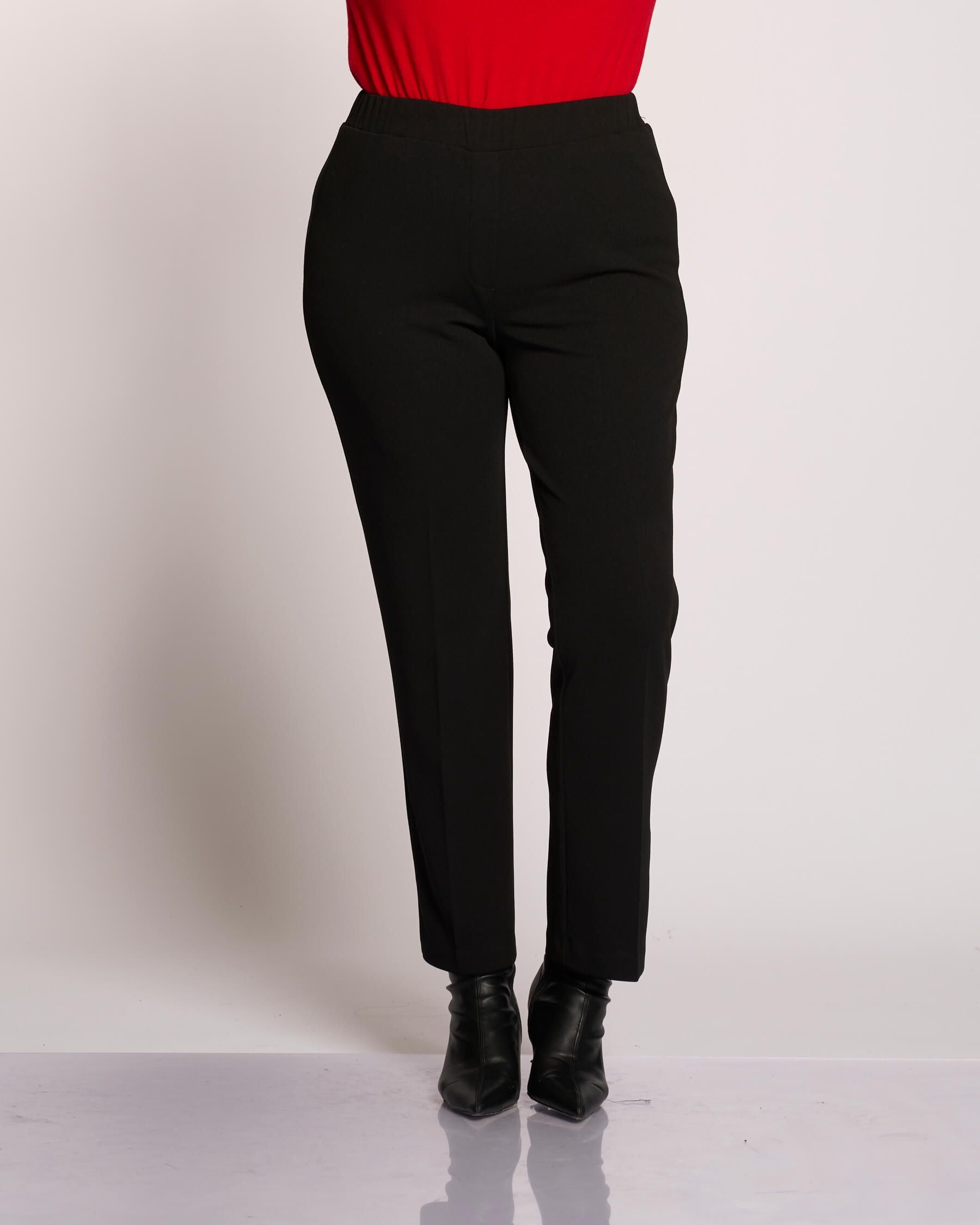 Pantalone a sigaretta con elastico curvy