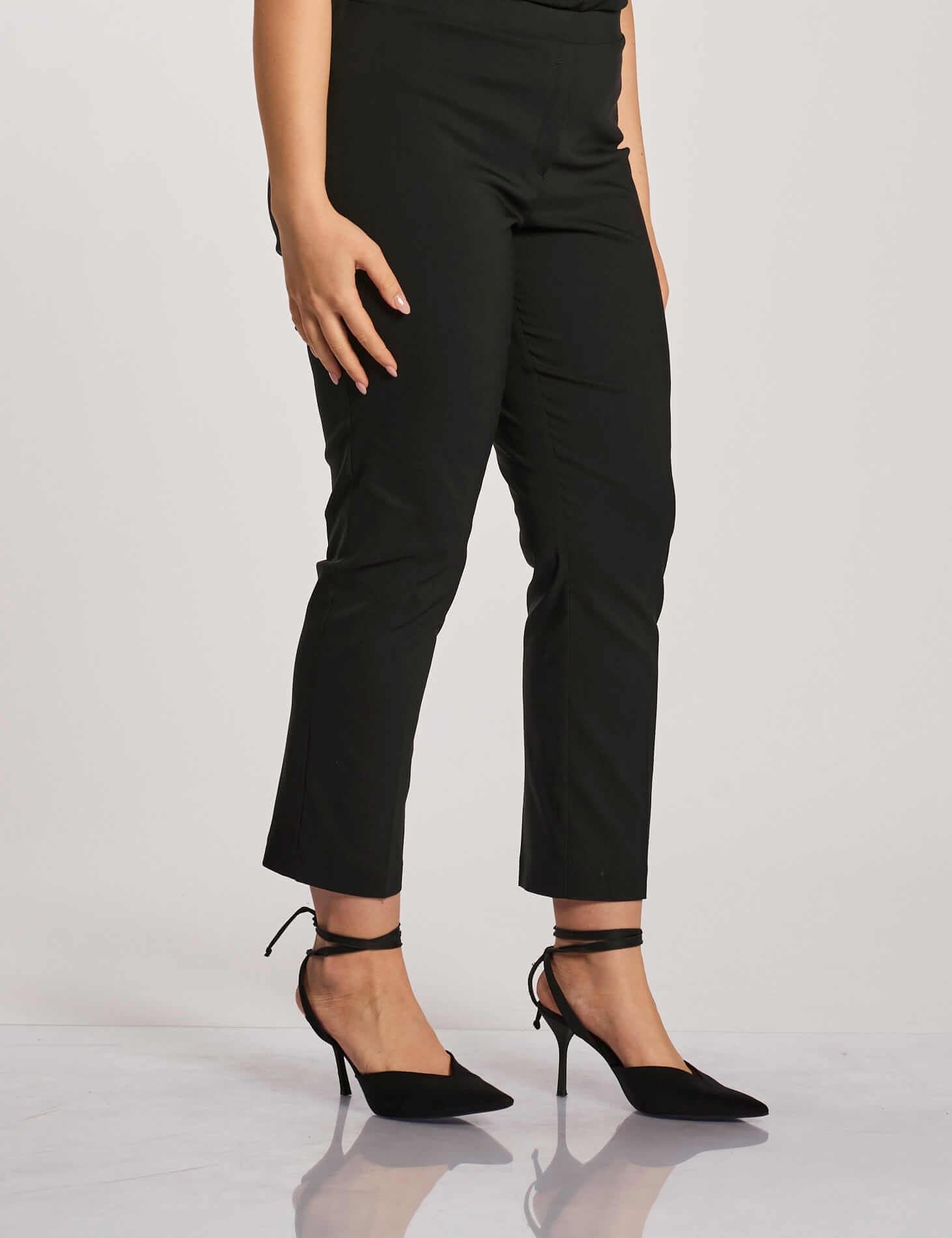 Pantalone in bengalina con elastico curvy