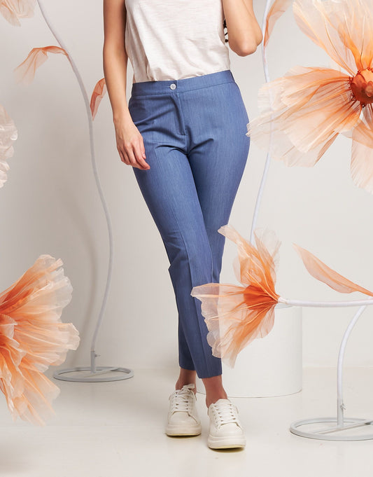 Pantalone in tessuto mélange